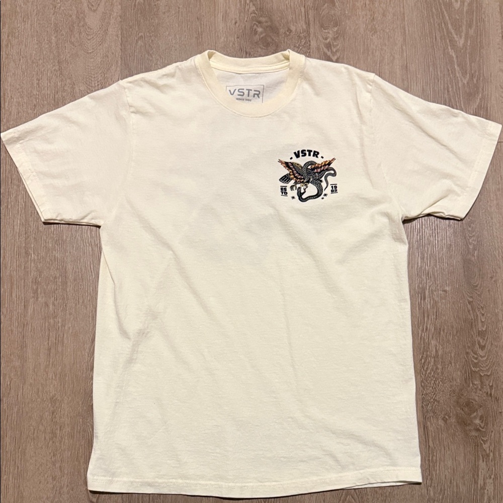 VSTR Hawk/Snake Men’s White T-Shirt (Medium)